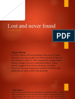 Lost and Never Found: by Anita Larsen