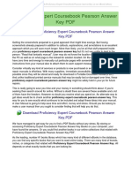 Dokument.pub Proficiency Expert Coursebook Pearson Answer Key Flipbook PDF