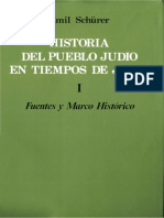 Historia Del Pueblo Judío en Tiempos de Jesús. I. Fuentes y Marco Histórico by E. Schürer, G. Vermes, F. Millar, M. Black