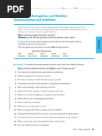 Pronouns - Interrogative and Relative