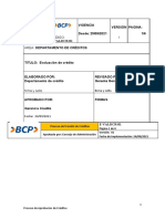 Procedimiento Del Departamento de Crédito