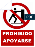 Prohibido Apoyarse