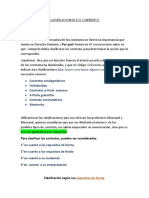 Anali. Clasificacion de Los Contratos. Civil II 4TO Cuatri - UADSD