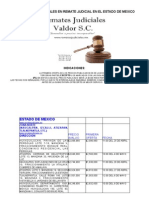 Remates Judiciales en El Estado de México