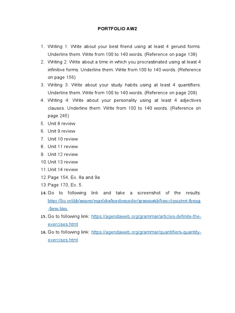 Portfolio Aw2: - Form - HTM Exercises - HTML Exercises - HTML | PDF ...