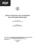 Download Sistem Pembinaan dan karakteristik Soal Olimpiade by NA Suprawoto SN52652812 doc pdf