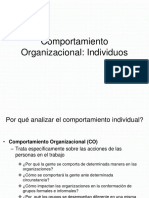 HumanosComportamiento Individual