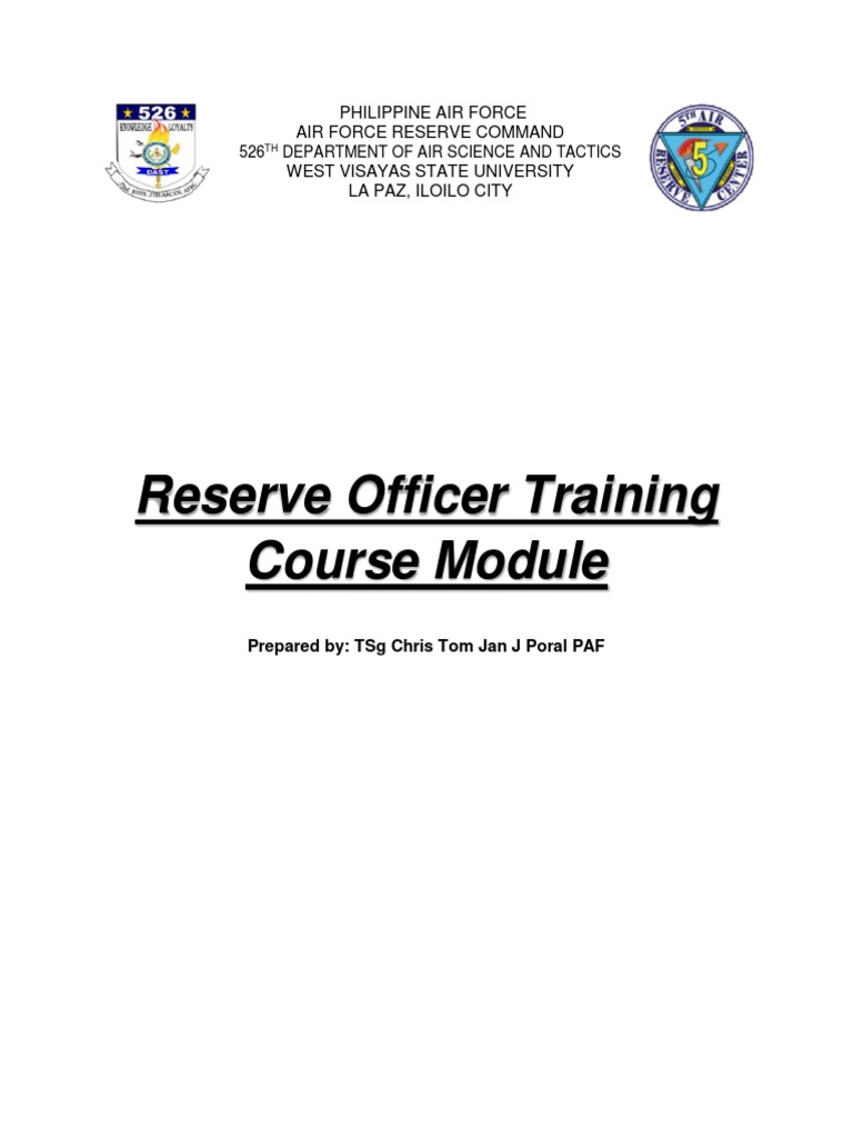 Reserve Officer Training Course Module PDF Court Martial Military