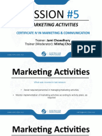 Marketing Activities - Session 5