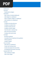Azure DevOps Services - Dashboards Index To Content
