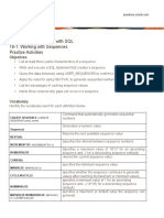 Database Programming With SQL 16-1: Working With Sequences Practice Activities