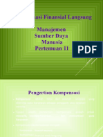 Pertemuan 11 MSDM Kompensasi Finansial Langsung