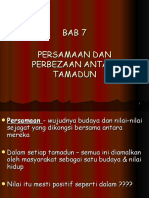 Bab 7 - Perbezaan & Persamaan Tamadun