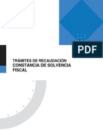 Constancia de Solvencia Fiscal