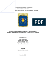 Informe Final - Posibles Área Apropiadas para La Instalación de Hospitales Temporales COVID-19 en La Ciudad de Cajamarca