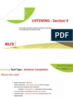 LIstening - Sentence Completion Listening-Flow Chart Completion
