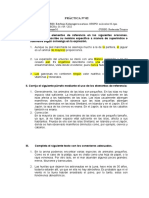 Práctica de redacción técnica sobre elementos de referencia y conectores