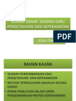 Konsep Dasar Sejarah Ilmu Pengetahuan Dan Keperawatan