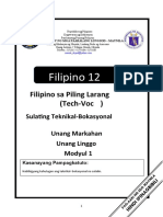 FILIPINO-12 Q1 Mod1 Tech-Voc