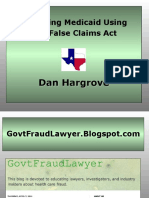 Protecting Medicaid Using The False Claims Act: Dan Hargrove