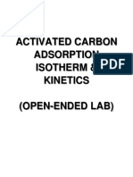 Activated Carbon Adsorption Isotherms & Kinetics Lab