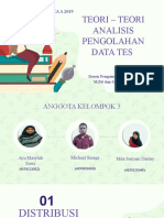 Kel 3 - Teori - Teori Analisis Pengolahan Data Tes - Teori Tes Klasik - Pspf19a