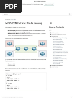 MPLS VPN Extranet Route Leaking