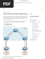 Mpls VPN Pe-Ce Ospf Default Route