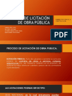 Proceso de Licitación de Obra Publica (A.c) 2