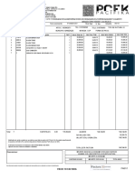 Factura electrónica de venta de prendas de vestir y servicio de envío