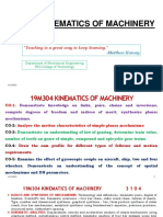 Kinematics of Machinery - Unit I