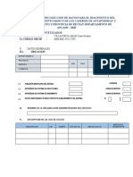 Ficha Tecnica de Recoleccion de Datos para El Diagnostico Del Sistema de Saneamiento Basico de Los Caserios de Antapurhuay y Yanamito