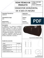 Eccl104 - Biodigestor Horizontal de 4.500 Lts Negro