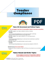 Teacher Compliance - 2021