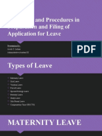 Presentation For Application For Leave Ara
