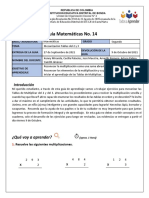 Taller Matematicas No14 Mecanizacion Tablas 2 y 3 en Formato 27 de Septiembre