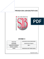 Informe 13 Administración Talento Humano A y B