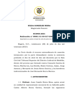 Casación sobre simulación de fideicomiso civil