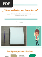 ¿Cómo redactar un buen texto_