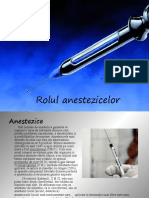 Rolul Anestezicelor