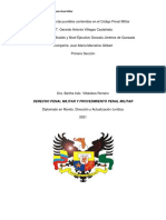 Mapa Conceptual Derecho Penal Militar y Procedimiento Penal Militar