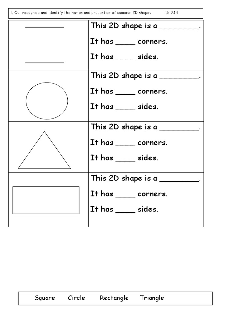 2d Shapes Properties | PDF | Art