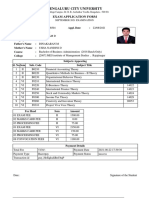 Bengaluru City University: Exam Application Form