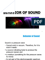 Behaviour of Sound