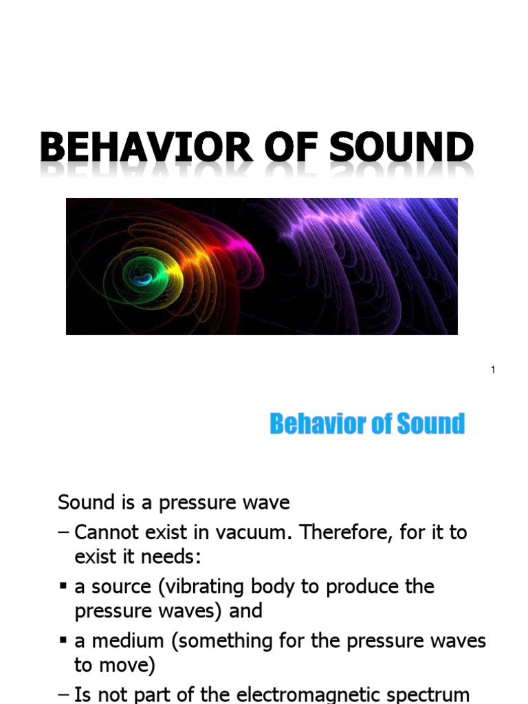 Behaviour of Sound | Download Free PDF | Sound | Waves