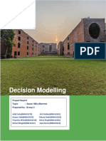 Decision Modelling: Project Report Topic: Seven Iims Dilemma Prepared By: Group 2