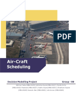 Air-Craft Scheduling: Decision Modelling Project Group - 08