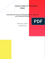 Calculate Business Costs of Technical Debt