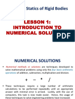 CVE 154 Lesson 1 Introduction To Numerical Solutions