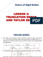 CVE 154 Lesson 3 Truncation Error and Taylor Series